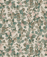 Load image into Gallery viewer, Eucalyptus Wallpaper • Australian plant • Eloise Short • Vintage Floral Wallpaper • Granny Chic Wallpaper • Grandmillennial Style Wallpaper • Pearl • Swatch