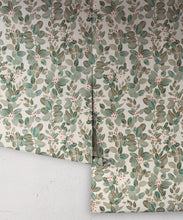 Load image into Gallery viewer, Eucalyptus Wallpaper • Eloise Short • Vintage Floral Wallpaper • Granny Chic Wallpaper • Grandmillennial Style Wallpaper • Pearl • Rolls