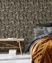 Load image into Gallery viewer, Eucalyptus Wallpaper • Eloise Short • Vintage Floral Wallpaper • Granny Chic Wallpaper • Grandmillennial Style Wallpaper • Pebble • Insitu
