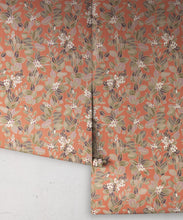 Load image into Gallery viewer, Eucalyptus Wallpaper • Eloise Short • Vintage Floral Wallpaper • Granny Chic Wallpaper • Grandmillennial Style Wallpaper • terracotta • Rolls