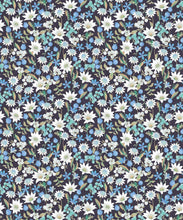 Load image into Gallery viewer, Flannel Flowers Wallpaper • Blue Wallpaper • Swatch