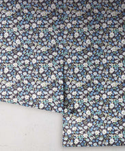 Load image into Gallery viewer, Flannel Flowers Wallpaper • Blue Wallpaper • Rolls