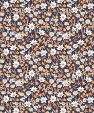 Load image into Gallery viewer, Flannel Flowers Wallpaper • Charcoal • Swatch