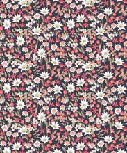 Load image into Gallery viewer, Flannel Flowers Wallpaper • Red Night • Swatch