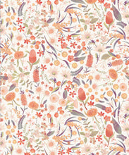 Load image into Gallery viewer, Forest Floral Wallpaper • Ivory • Swatch