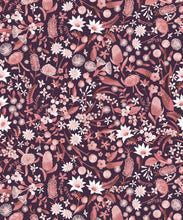 Load image into Gallery viewer, Forest Floral Wallpaper • Australian Flower • Mulberry • Swatch