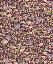 Load image into Gallery viewer, Fungi Wallpaper • Eloise Short • Vintage Floral Wallpaper • Granny Chic Wallpaper • Grandmillennial Style Wallpaper • Wine • Swatch