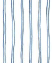 Load image into Gallery viewer, Double Inky Stripe • Striped Wallpaper • Blue Striped Design • Georgia MacMillan • Milton &amp; King USA