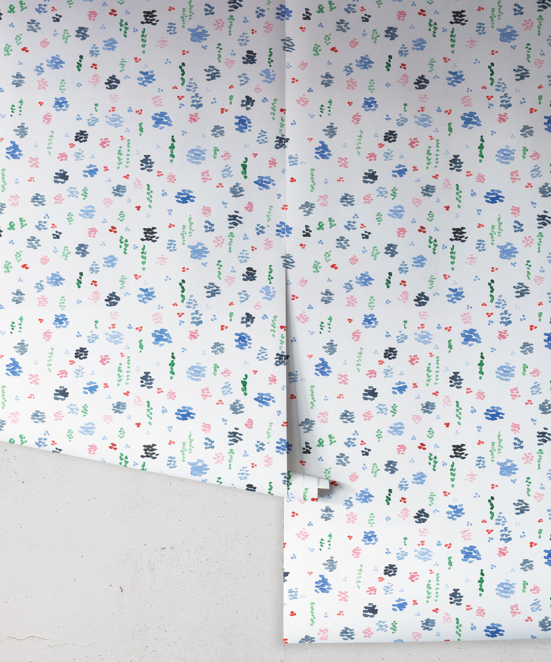 Spring Garden • Abstract Inky Floral Wallpaper • Georgia MacMillan • Kids Wallpaper • Nursery Wallpaper • Milton & King USA
