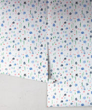 Load image into Gallery viewer, Spring Garden • Abstract Inky Floral Wallpaper • Georgia MacMillan • Kids Wallpaper • Nursery Wallpaper • Milton &amp; King USA