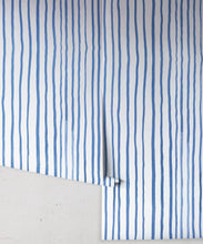 Load image into Gallery viewer, Zighy Stripes • Striped Wallpaper • Blue Stripes • Milton &amp; King USA • Georgia MacMillan • Wallpaper Rolls