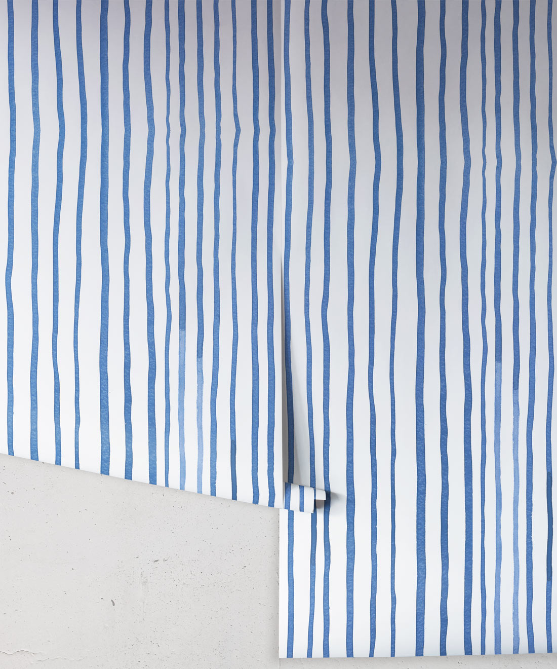 Zighy Stripes • Striped Wallpaper • Blue Stripes • Milton & King USA • Georgia MacMillan • Wallpaper Rolls