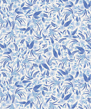 Load image into Gallery viewer, Gum Blossom Wallpaper • Blue Mono • Swatch