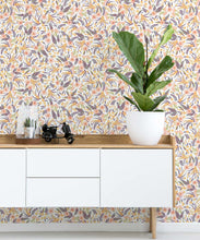 Load image into Gallery viewer, Gum Blossom Wallpaper • Ivory • Insitu