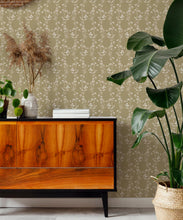 Load image into Gallery viewer, Astrantia Wallpaper • Hackney &amp; Co. • Mustard • Insitu