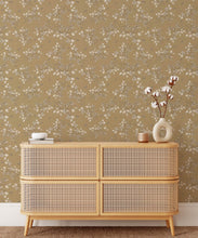 Load image into Gallery viewer, Bee Blossom Wallpaper • Hackney &amp; Co. • Gold • Insitu