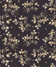 Load image into Gallery viewer, Bee Blossom Wallpaper • Hackney &amp; Co. • Navy • Swatch