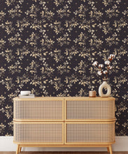 Load image into Gallery viewer, Bee Blossom Wallpaper • Hackney &amp; Co. • Navy • Insitu