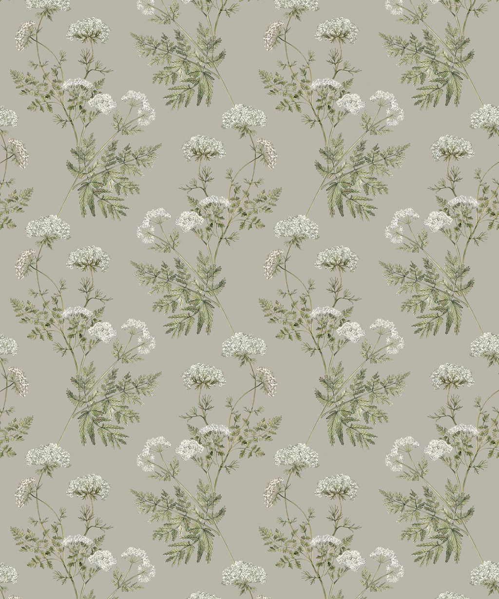 Cicely Wallpaper • Hackney & Co. • French Grey • Swatch