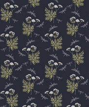 Load image into Gallery viewer, Dancing Mayfly Wallpaper • Hackney &amp; Co. • Navy • Swatch