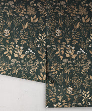 Load image into Gallery viewer, Herb Antique Wallpaper • Hackney &amp; Co. • Forest Green • Roll