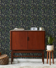 Load image into Gallery viewer, Herbarium Wallpaper • Hackney &amp; Co. • Dark Navy • Insitu