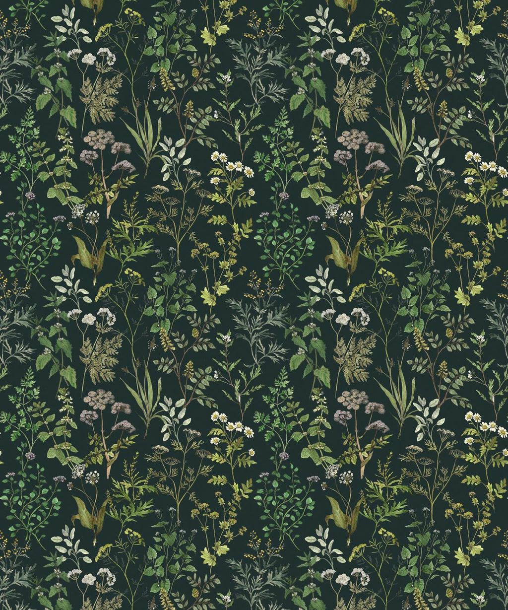 Herbarium Wallpaper • Hackney & Co. • Green • Swatch