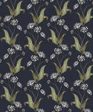 Load image into Gallery viewer, Wild Garlic Wallpaper • Hackney &amp; Co. • Dark Navy • Swatch