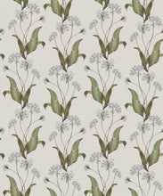 Load image into Gallery viewer, Wild Garlic Wallpaper • Hackney &amp; Co. • Light Stone • Swatch