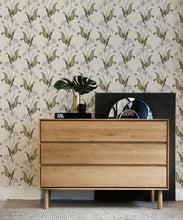 Load image into Gallery viewer, Wild Garlic Wallpaper • Hackney &amp; Co. • Light Stone • Insitu