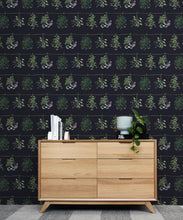 Load image into Gallery viewer, Dried Herbs Wallpaper • Hackney &amp; Co. • Navy • Insitu
