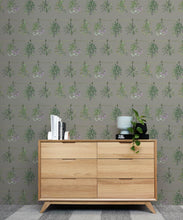 Load image into Gallery viewer, Dried Herbs Wallpaper • Hackney &amp; Co. • Sage Grey • Insitu
