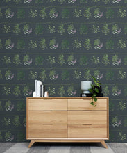 Load image into Gallery viewer, Dried Herbs Wallpaper • Hackney &amp; Co. • Slate Grey • Insitu