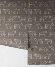Load image into Gallery viewer, The Herd Wallpaper • Cow, Cattle, Farm Animals • Stone • Rolls