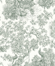 Load image into Gallery viewer, Sinharaja Wallpaper • Vintage Jungle Toile Wallpaper • Juniper • Swatch