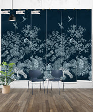 Load image into Gallery viewer, Sinharaja Mural • Navy • Panels