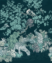 Load image into Gallery viewer, Sinharaja Mural • Teal • Swatch