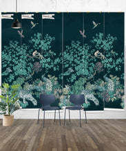 Load image into Gallery viewer, Sinharaja Mural • Teal • Panels