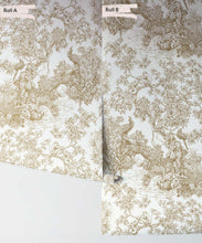 Load image into Gallery viewer, Sinharaja Wallpaper • Vintage Jungle Toile Wallpaper • Ochre • Rolls