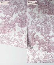 Load image into Gallery viewer, Sinharaja Wallpaper • Vintage Jungle Toile Wallpaper • Pale Rose • Rolls