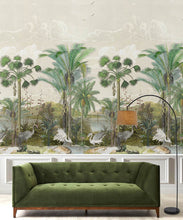 Load image into Gallery viewer, South Asian Subcontinent Wallpaper Mural •Bethany Linz • Palm Tree Mural • Beige • Insitu