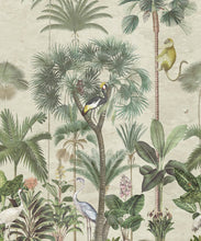 Load image into Gallery viewer, Indian Summer Wallpaper Mural •Bethany Linz • Palm Tree Mural • Aged • Swatch