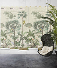 Load image into Gallery viewer, Indian Summer Wallpaper Mural •Bethany Linz • Palm Tree Mural • Aged • Panels