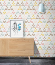 Load image into Gallery viewer, Pastelangles is a dreamy geometric wallpaper