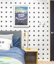 Load image into Gallery viewer, Plus Sign Wallpaper - Black