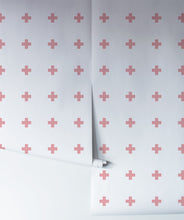 Load image into Gallery viewer, Plus Sign Pink Wallpaper