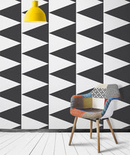 Load image into Gallery viewer, Terminal - Black is a bold triangle wallpaper