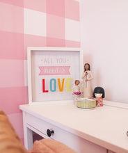 Load image into Gallery viewer, Buffalo Check Wallpaper • Girls Bedroom • Pink Plaid Wallpaper