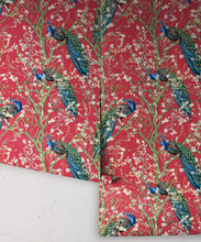 Load image into Gallery viewer, Almond Blossom Wallpaper • Chinoiserie Wallpaper • Wallpaper with Peacocks •Red Lantern Wallpaper • Rolls