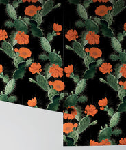 Load image into Gallery viewer, Cactus Wallpaper Red Night